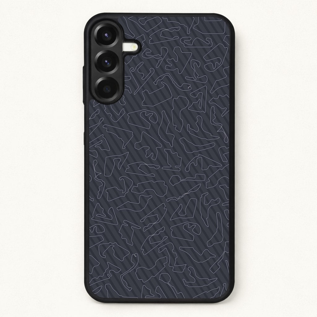 Track Outlines Gray Phone Case for Galaxy A37