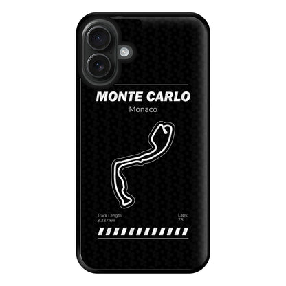 Monte Carlo Circuit Phone Case for iPhone 16 Plus