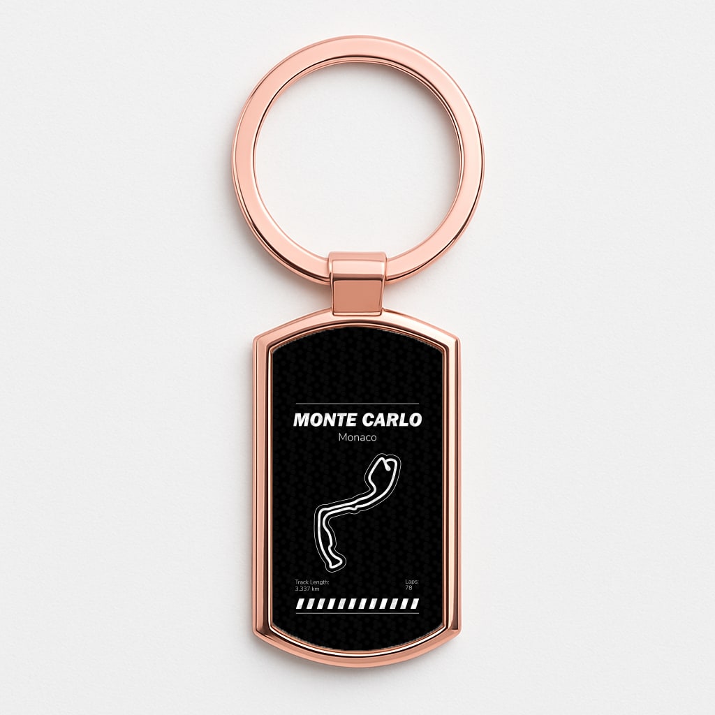 Monte Carlo Circuit Luxury Keyring
