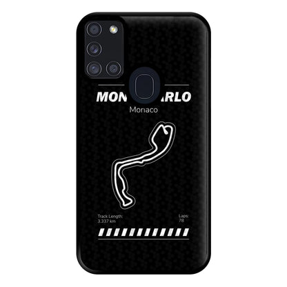 Monte Carlo Circuit Phone Case for Galaxy A21s