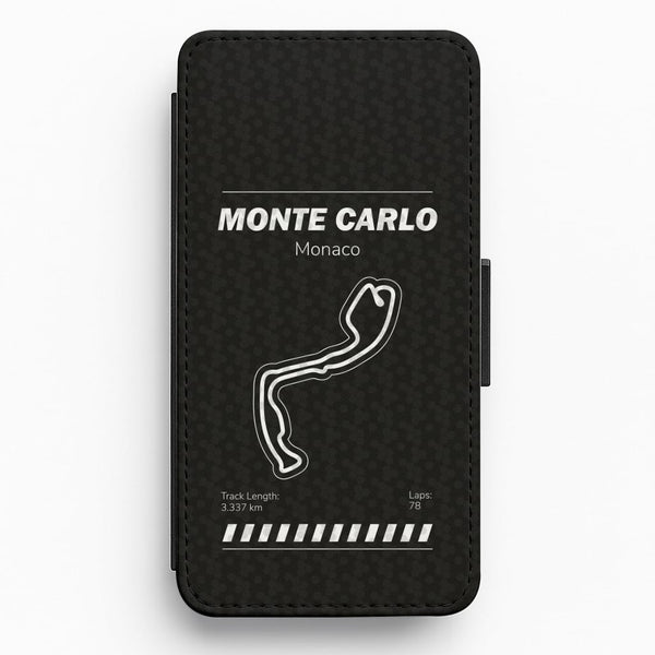 Monte Carlo Circuit Flip / Wallet Phone Case