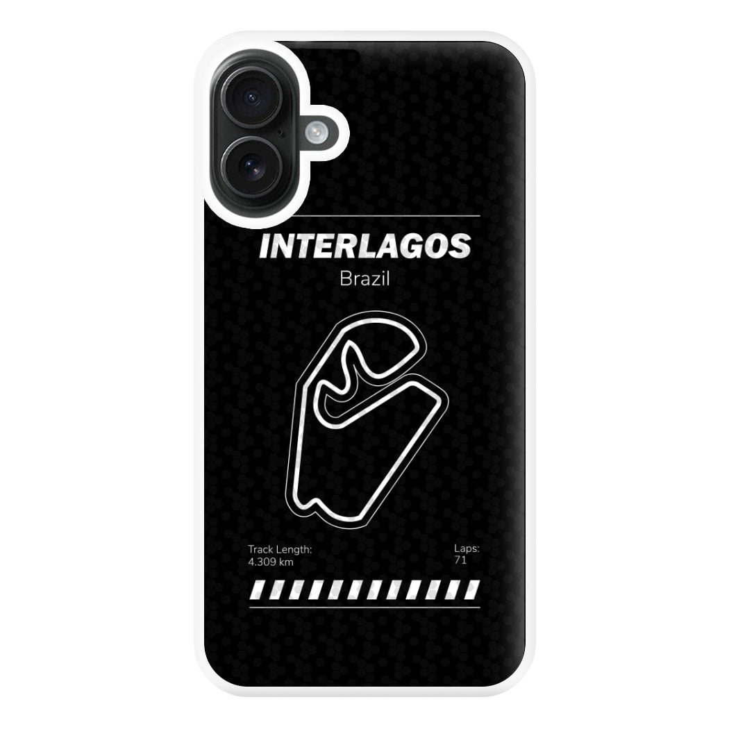 Interlagos Circuit Phone Case for iPhone 16 Plus