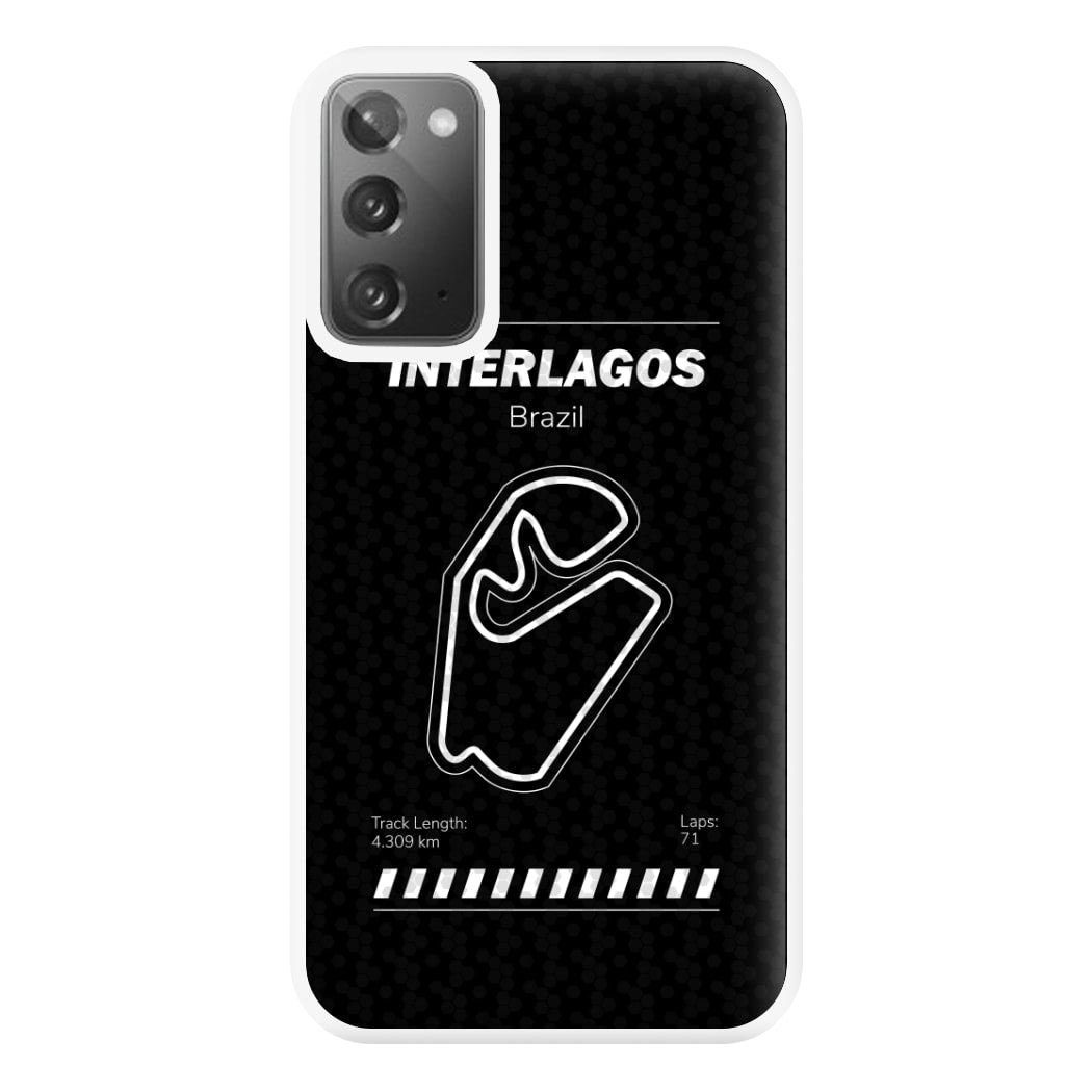 Interlagos Circuit Phone Case for Galaxy Note 20 Ultra