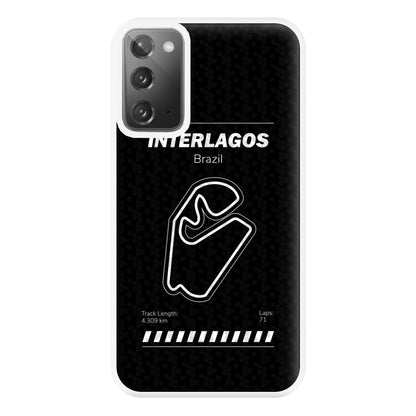 Interlagos Circuit Phone Case for Galaxy Note 20 Ultra