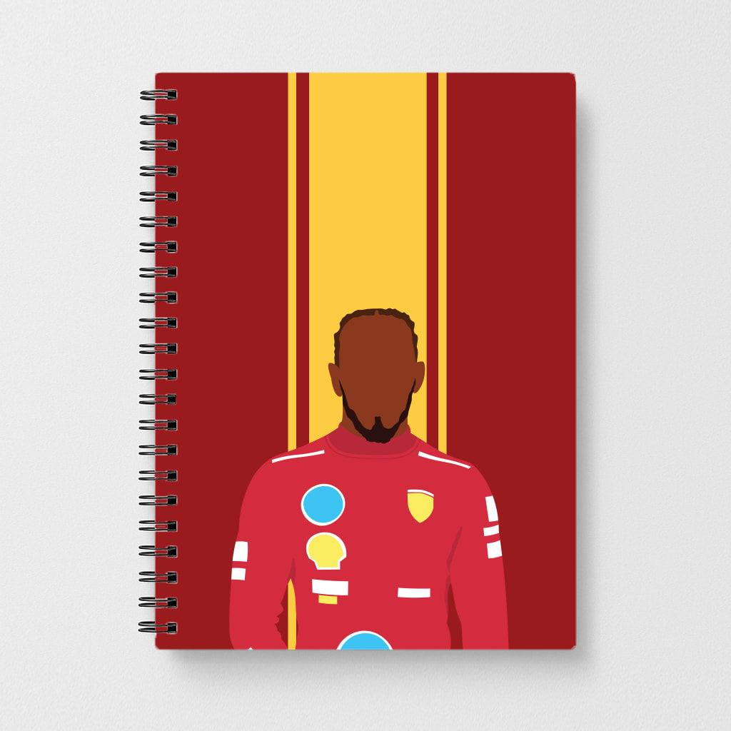 Hamilton In Red Notebook