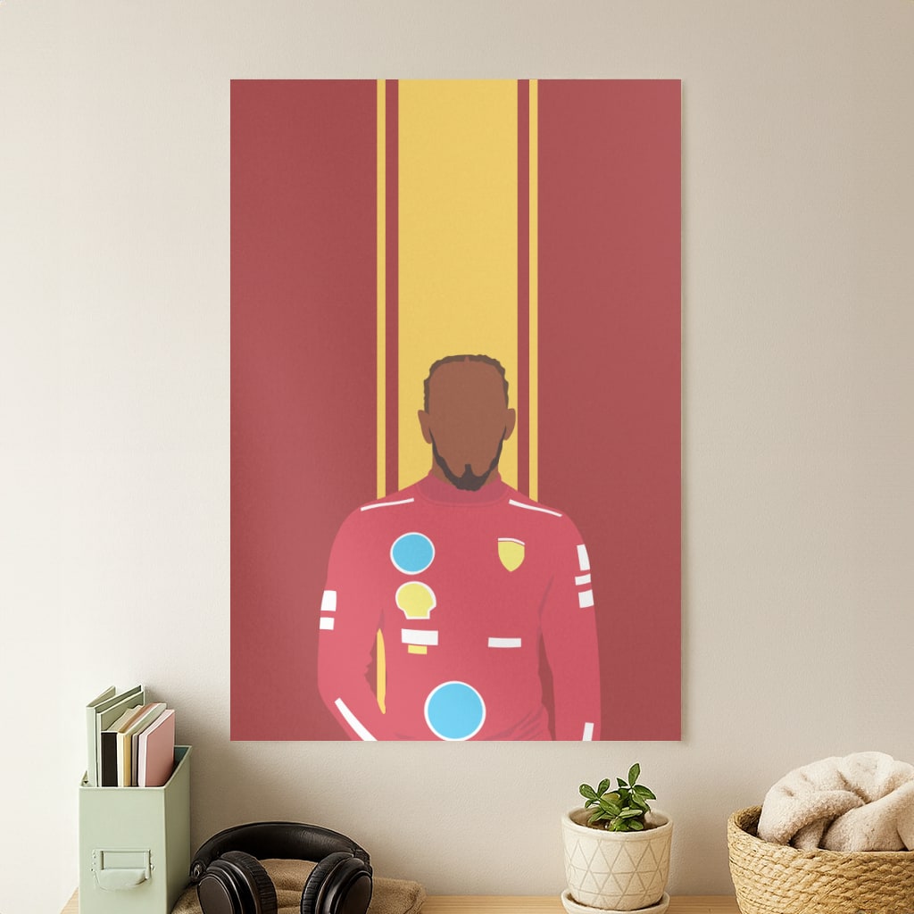 Hamilton In Red Poster