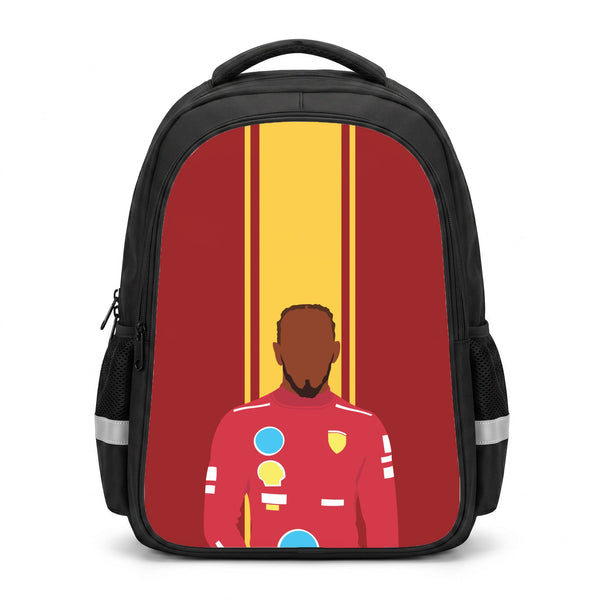 Hamilton In Red Backpack