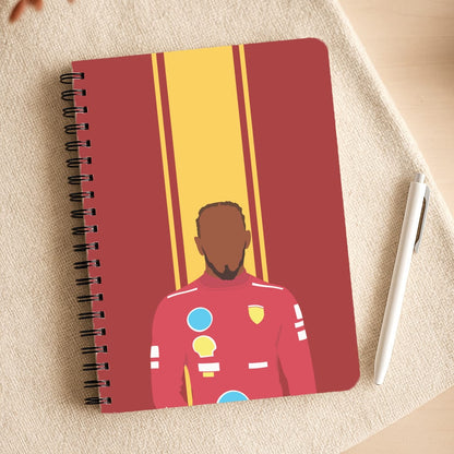 Hamilton In Red Notepad
