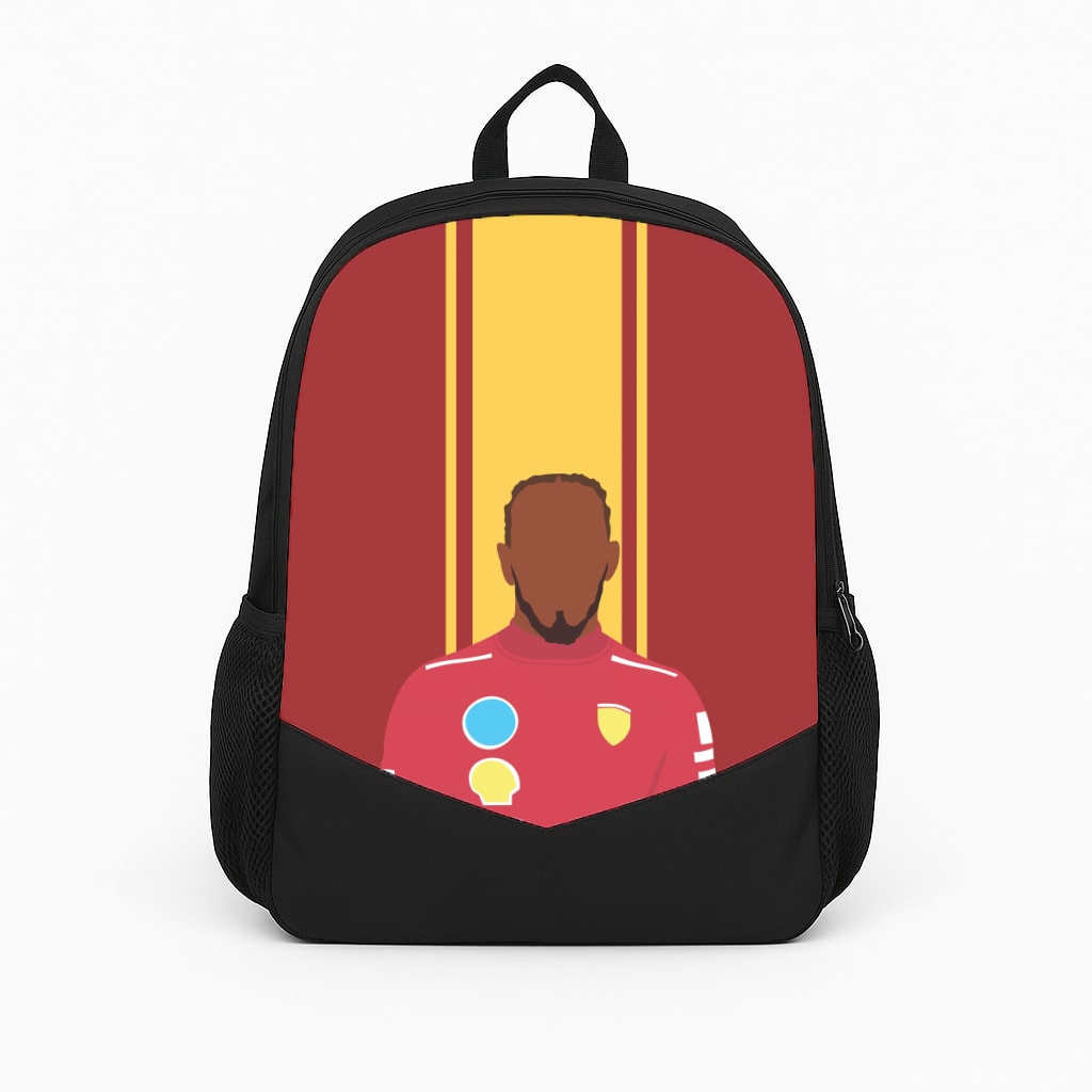 Hamilton In Red Backpack