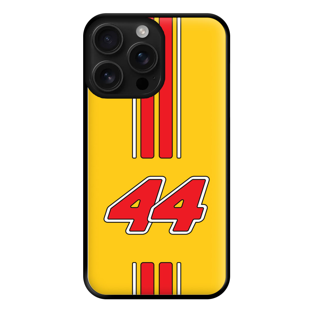 Retro Yellow And Red Hamilton Phone Case for iPhone 16 Pro Max