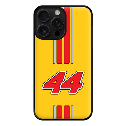 Retro Yellow And Red Hamilton Phone Case for iPhone 16 Pro Max