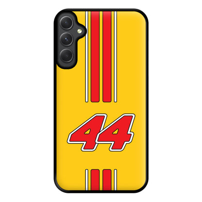 Retro Yellow And Red Hamilton Phone Case for Galaxy A34