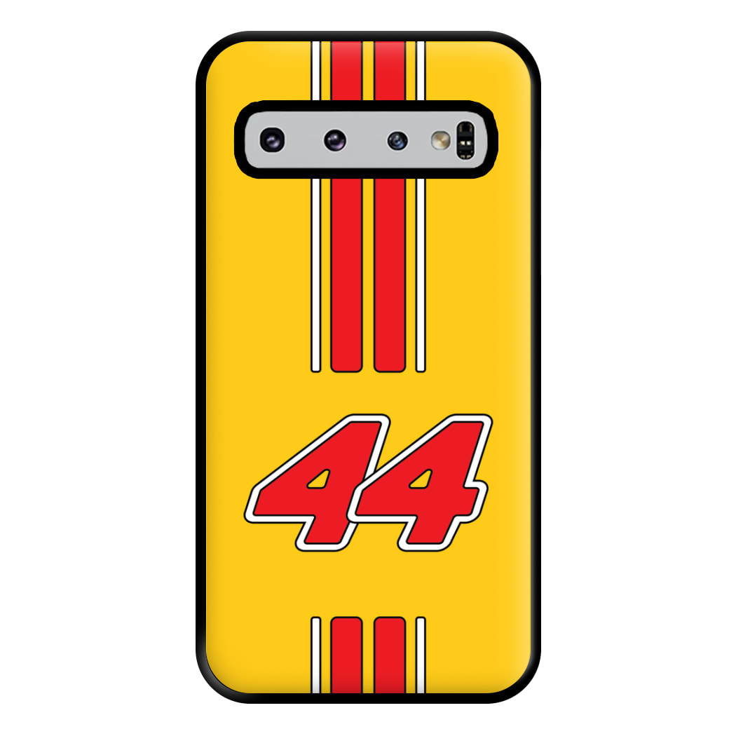 Retro Yellow And Red Hamilton Phone Case for Galaxy S10 Plus