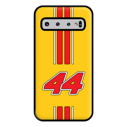 Retro Yellow And Red Hamilton Phone Case for Galaxy S10 Plus