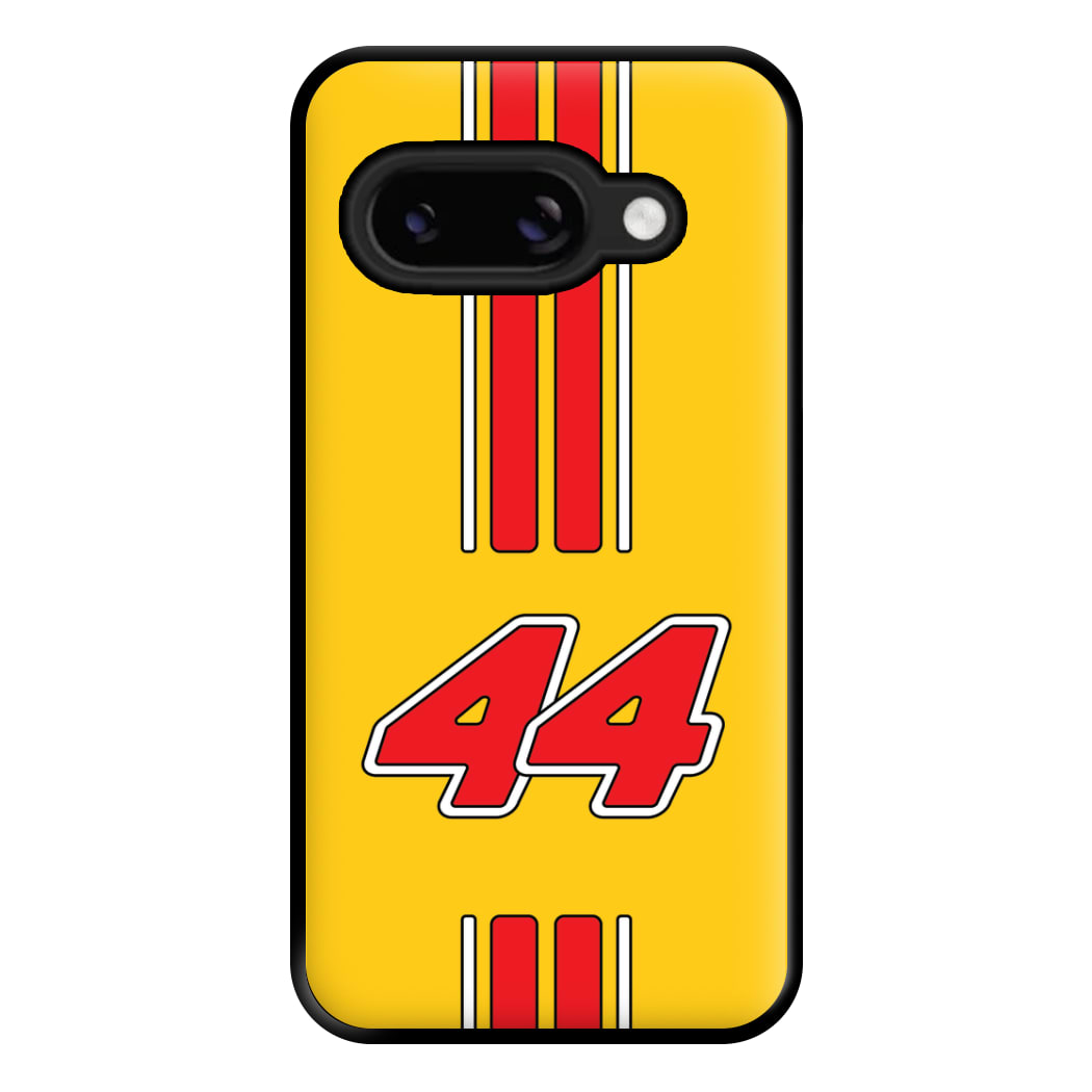 Retro Yellow And Red Hamilton Phone Case for Google Pixel 8a