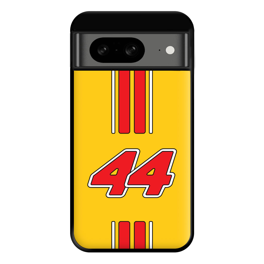 Retro Yellow And Red Hamilton Phone Case for Google Pixel 8