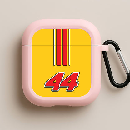 Retro Yellow And Red Hamilton Pink AirPods Case