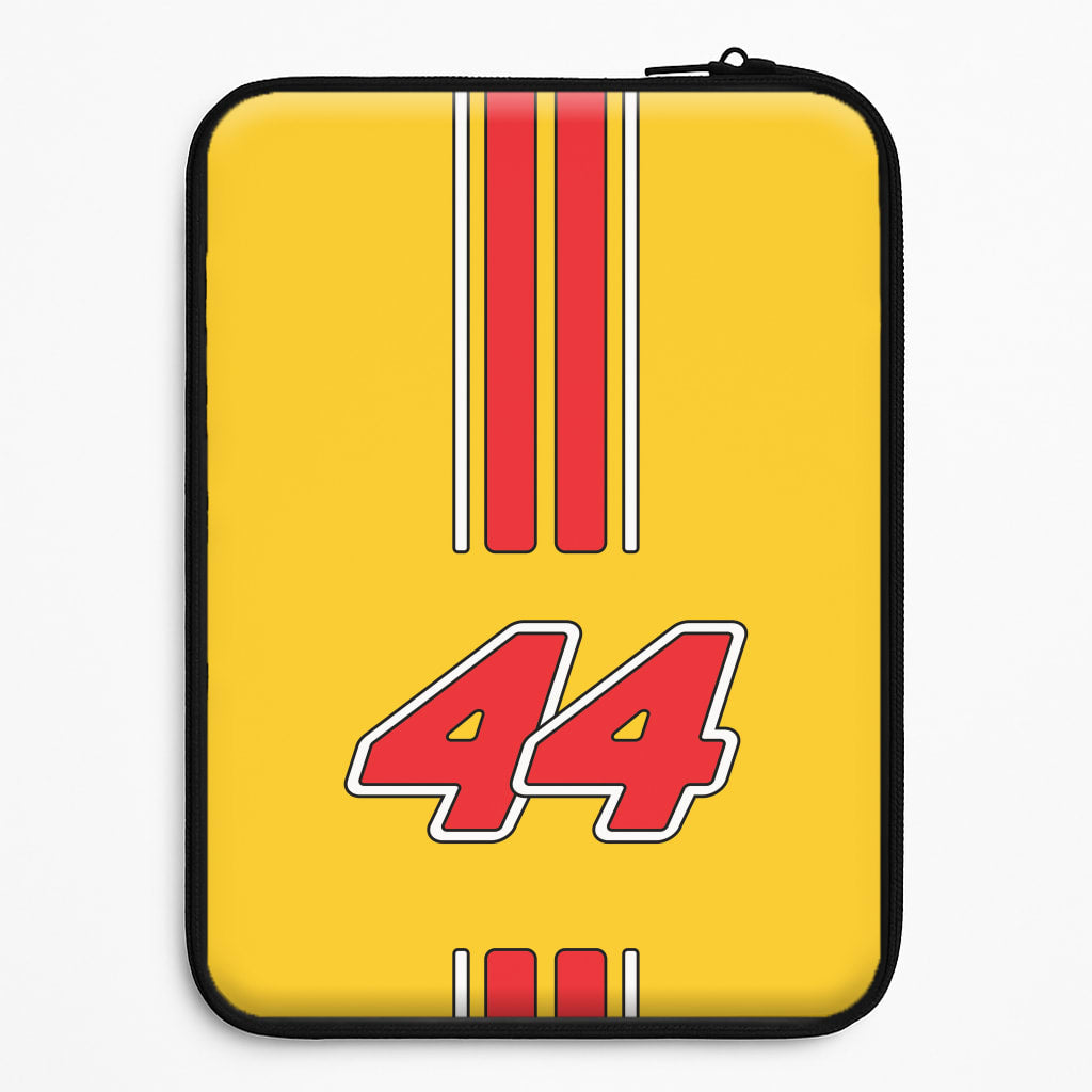 Retro Yellow And Red Hamilton Laptop Sleeve