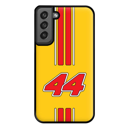Retro Yellow And Red Hamilton Phone Case for Galaxy S21FE