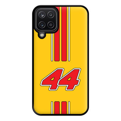 Retro Yellow And Red Hamilton Phone Case for Galaxy A12