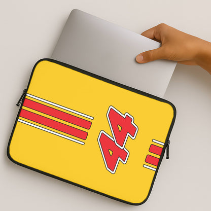 Retro Yellow And Red Hamilton MacBook Case