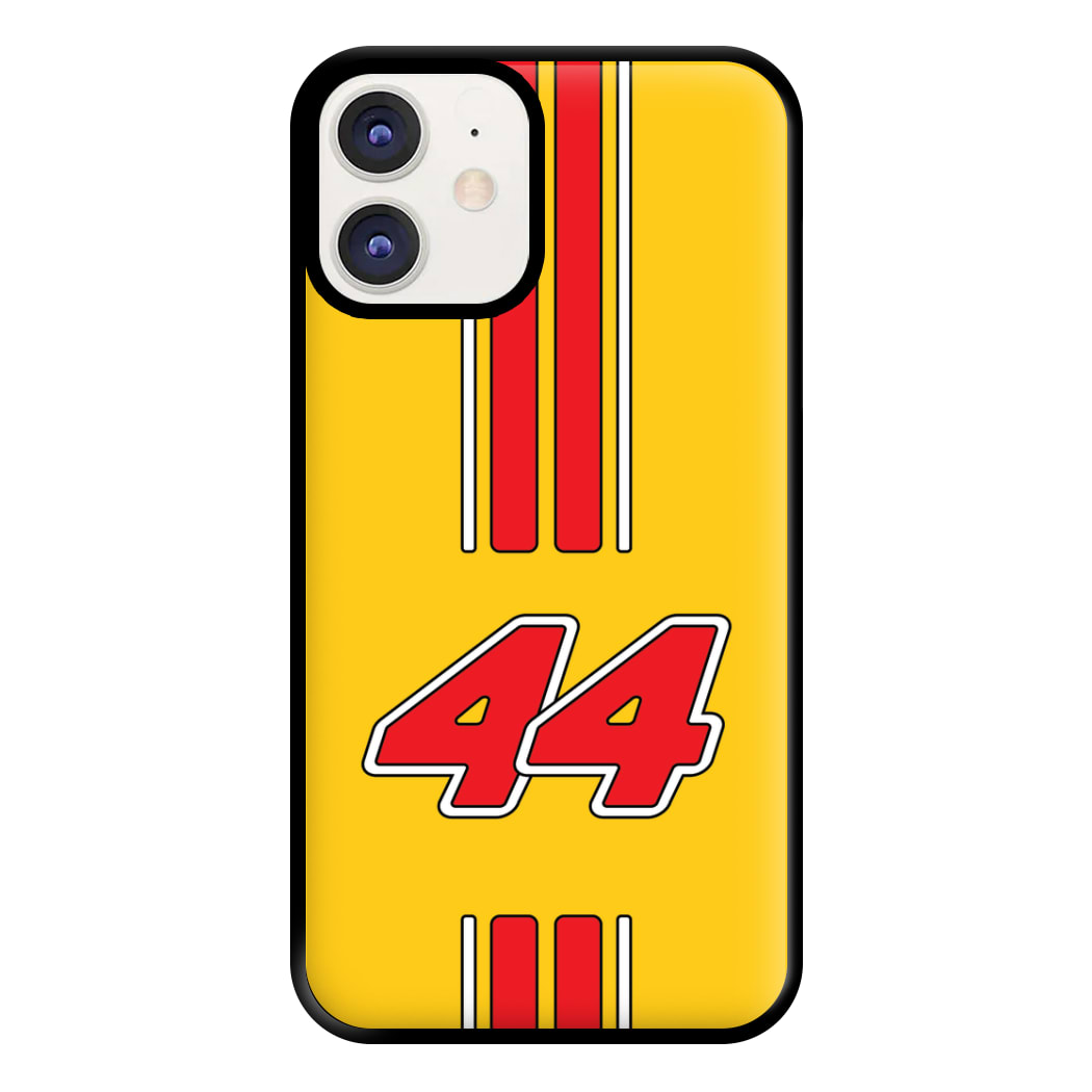 Retro Yellow And Red Hamilton Phone Case for iPhone 12 / 12 Pro