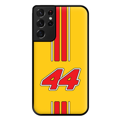 Retro Yellow And Red Hamilton Phone Case for Galaxy S21 Ultra