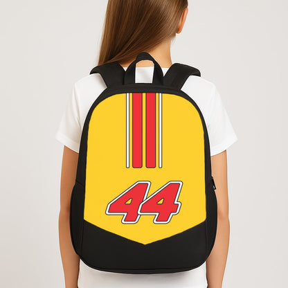 Retro Yellow And Red Hamilton Large School Bag