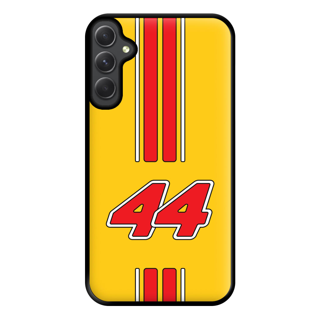 Retro Yellow And Red Hamilton Phone Case for Galaxy A54