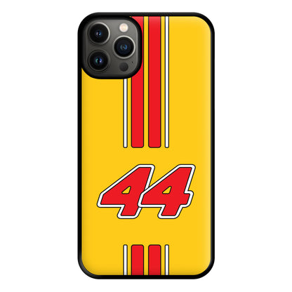 Retro Yellow And Red Hamilton Phone Case for iPhone 13