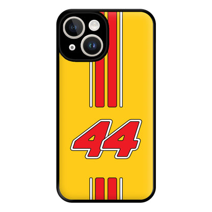 Retro Yellow And Red Hamilton Phone Case for iPhone 14