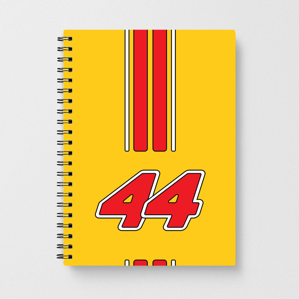 Retro Yellow And Red Hamilton Notebook