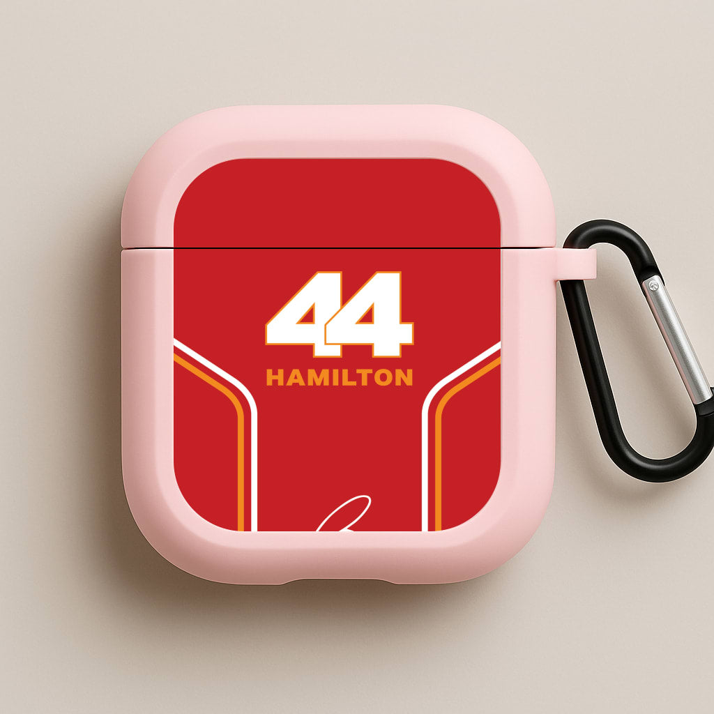 Stripes 44 Hamilton Pink AirPods Case