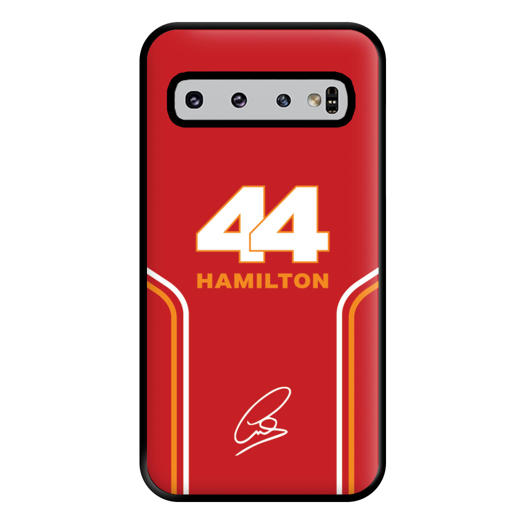 Stripes 44 Hamilton Phone Case for Galaxy S10 Plus