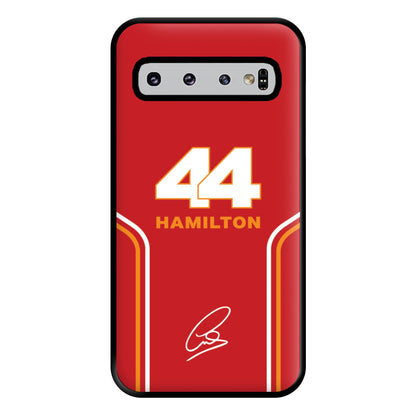 Stripes 44 Hamilton Phone Case for Galaxy S10 Plus