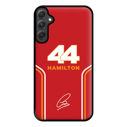 Stripes 44 Hamilton Phone Case for Galaxy A34