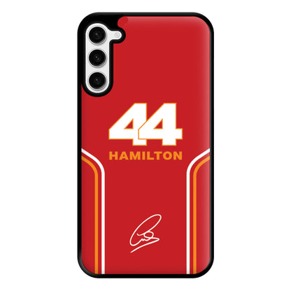 Stripes 44 Hamilton Phone Case for Galaxy S23 Plus