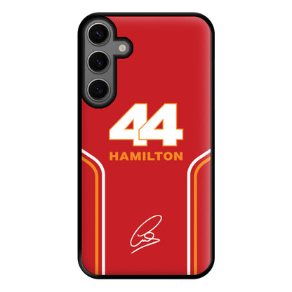Stripes 44 Hamilton Phone Case for Galaxy S23FE