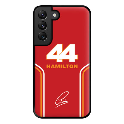 Stripes 44 Hamilton Phone Case for Galaxy S22 Plus