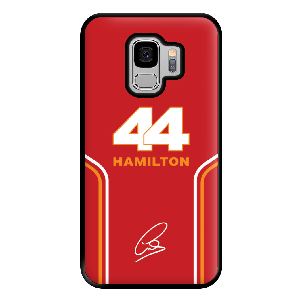 Stripes 44 Hamilton Phone Case for Galaxy S9 Plus