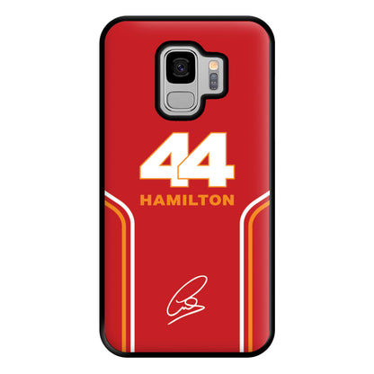 Stripes 44 Hamilton Phone Case for Galaxy S9 Plus