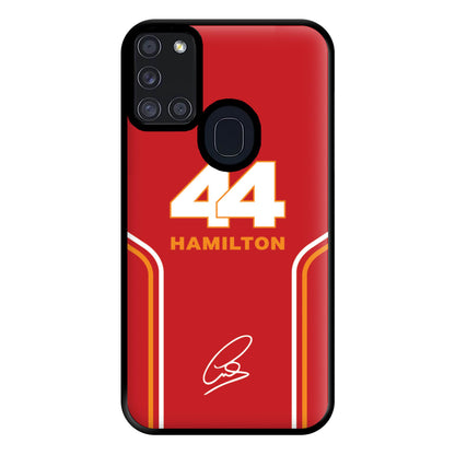Stripes 44 Hamilton Phone Case for Galaxy A21s