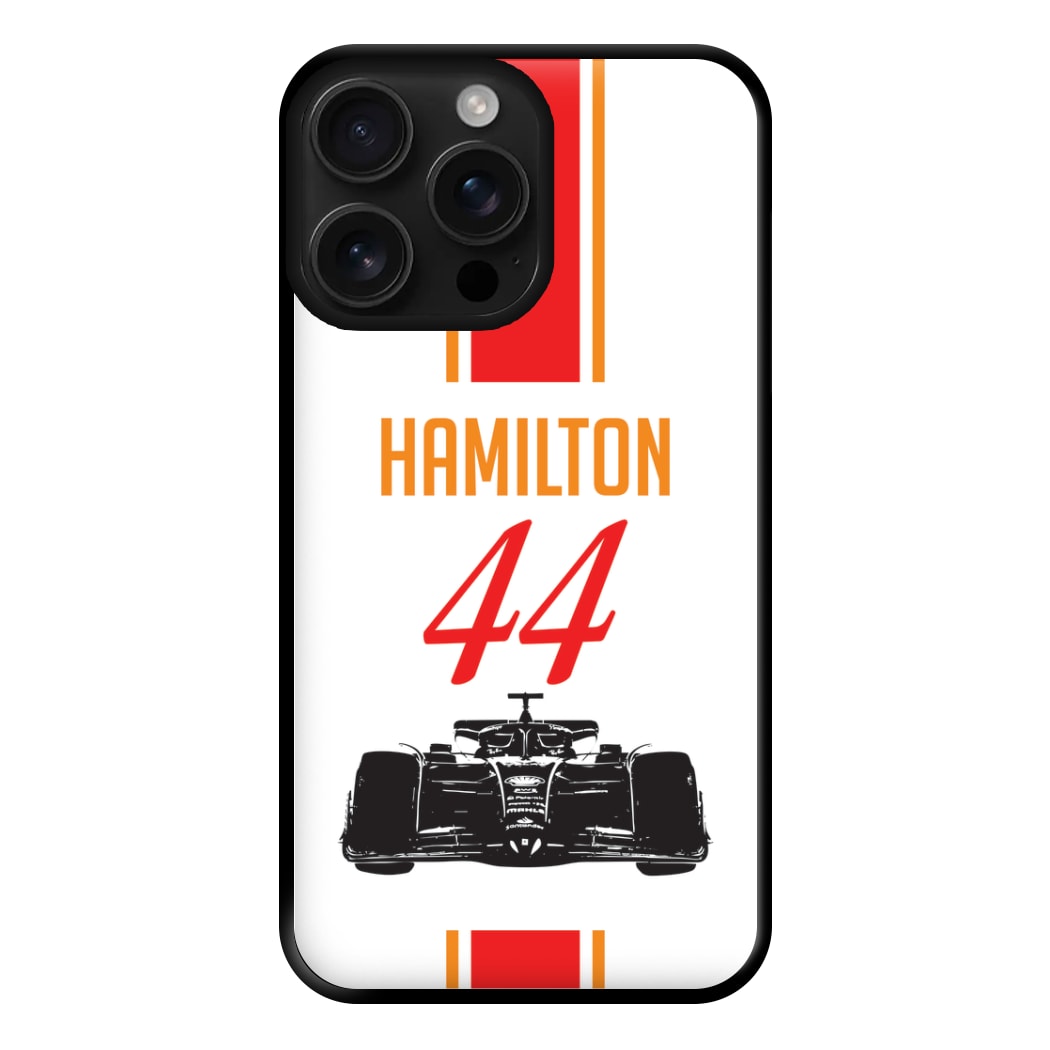 F1 Car Hamilton Phone Case for iPhone 16 Pro Max