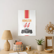 F1 Car Hamilton Poster 2