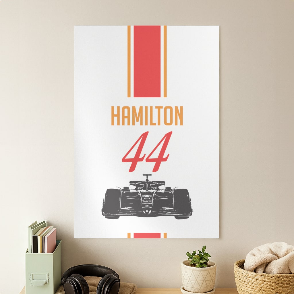 F1 Car Hamilton Poster