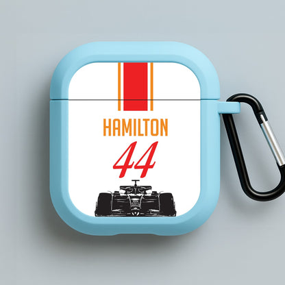 F1 Car Hamilton Blue AirPods Case