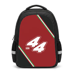 Dark Red Retro 44  Backpack