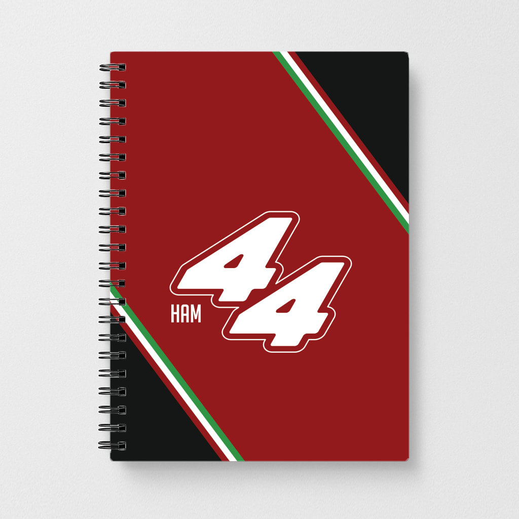 Dark Red Retro 44  Notebook