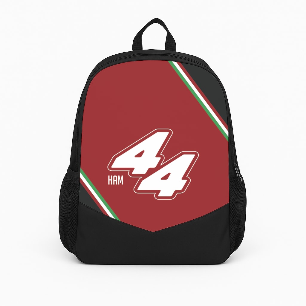 Dark Red Retro 44  Backpack