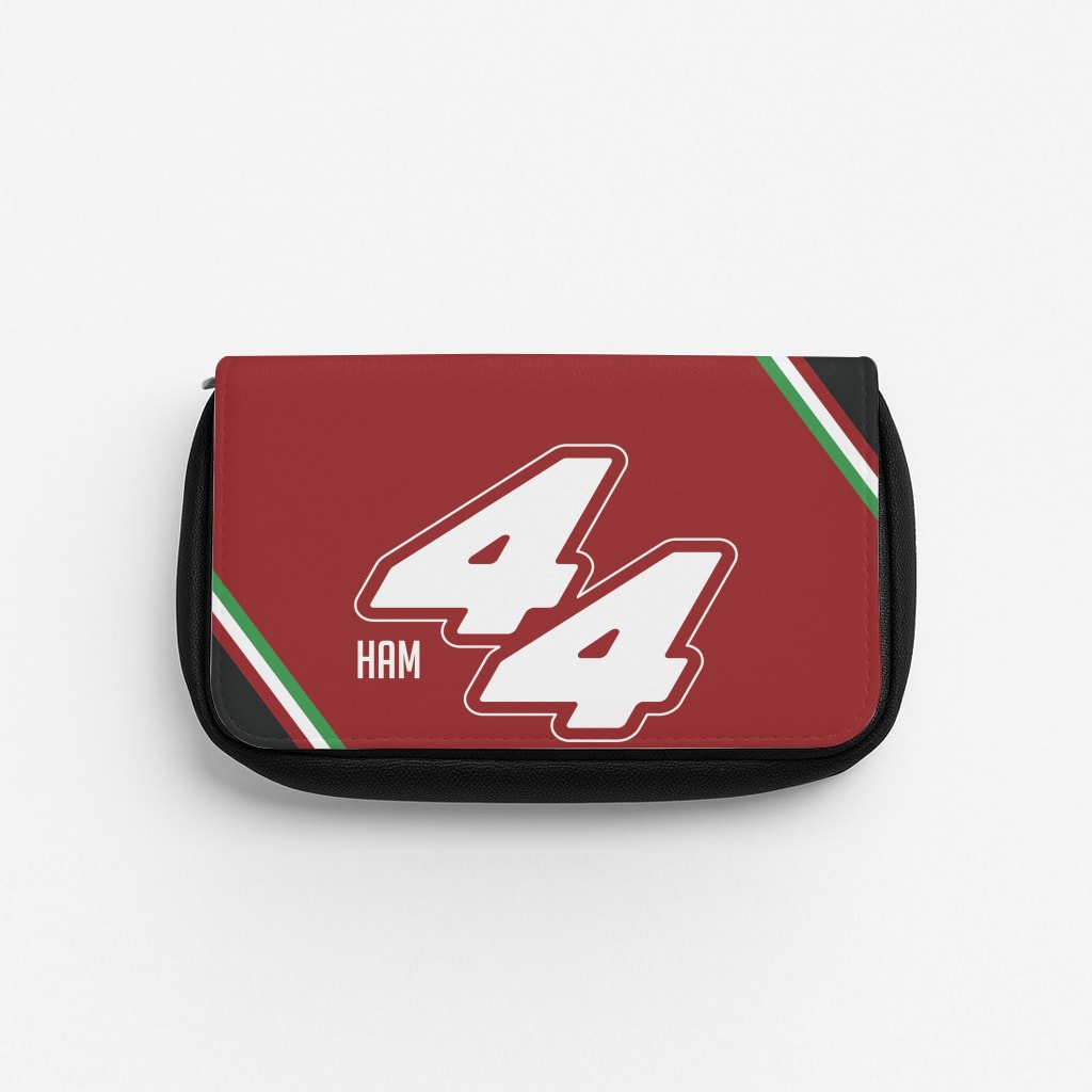 Dark Red Retro 44  Pencil Case